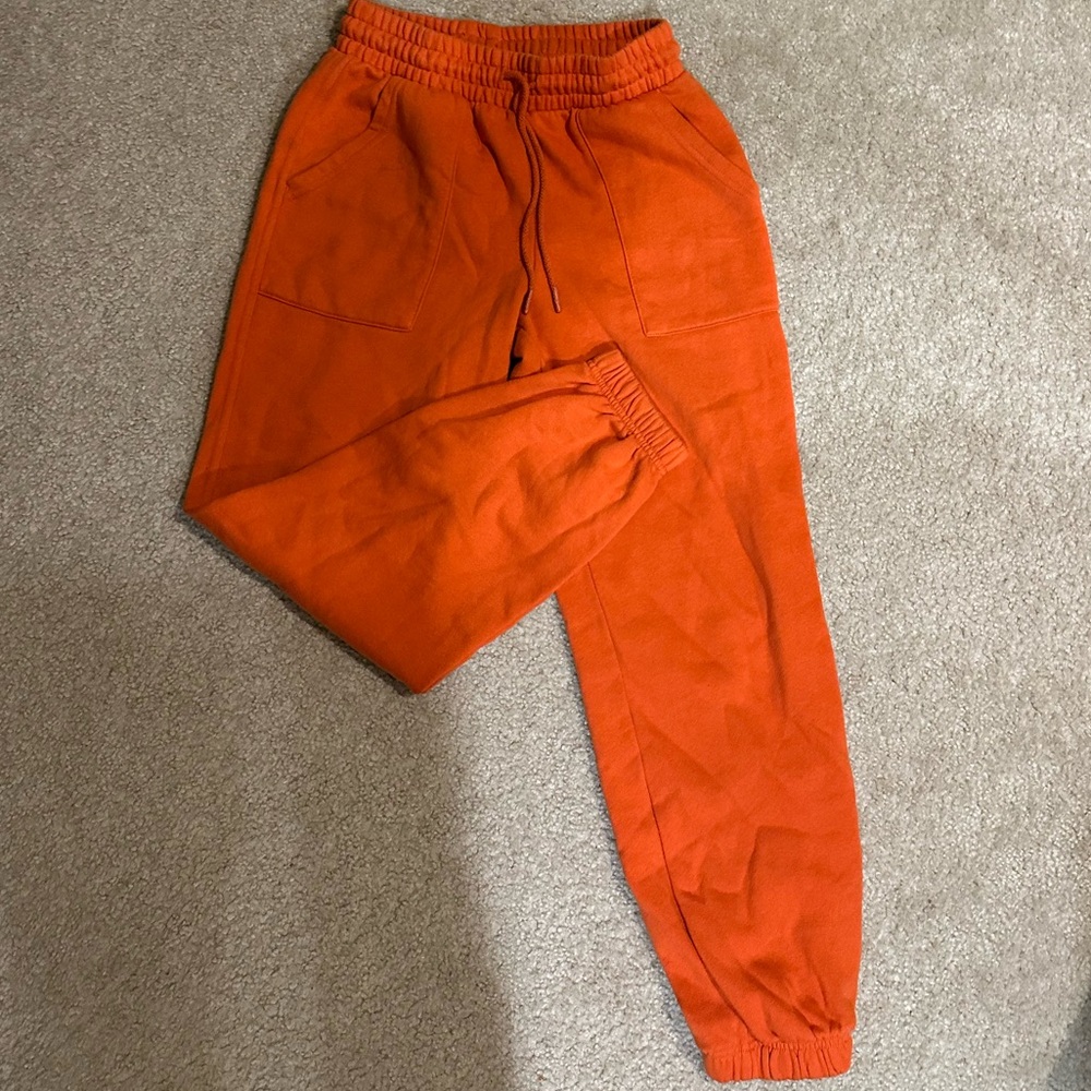 Orange sweatpants
